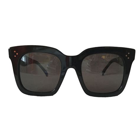 Goggle glasses Celine Black in Plastic 